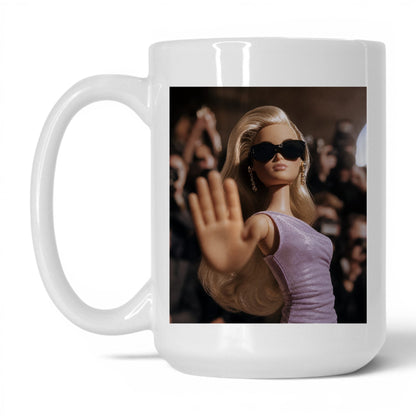 Not Taking Questions Doll Face Mug