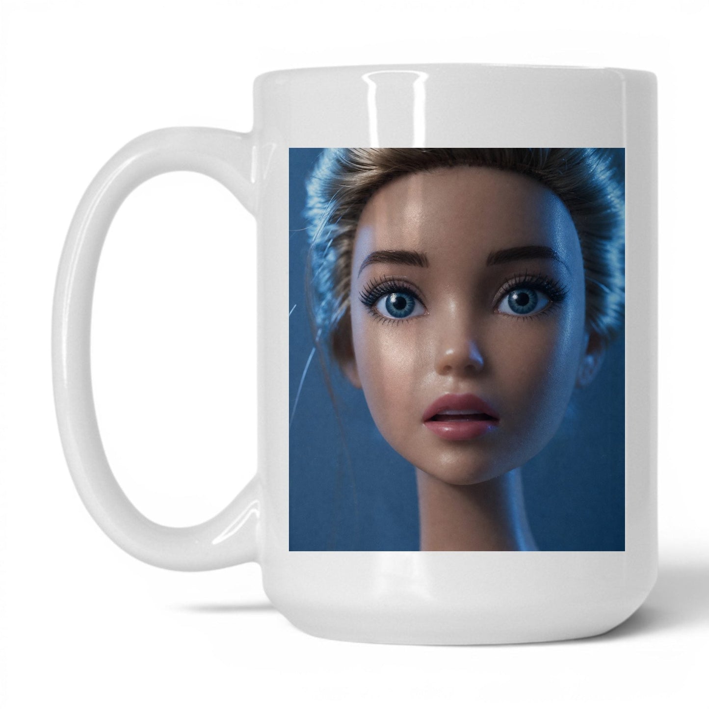 Anxious Doll Face Coffee Mug