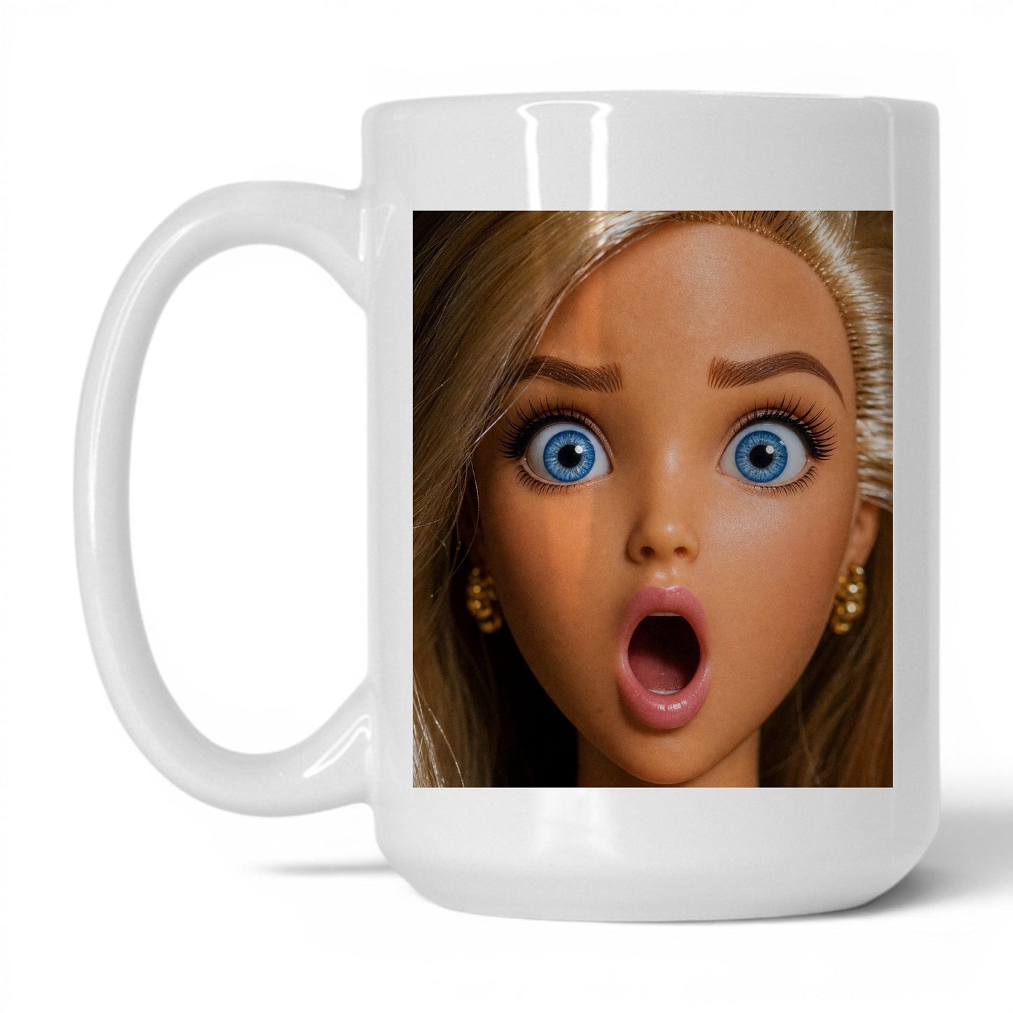 Offended Doll Face Coffee Mug