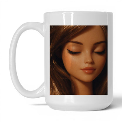 Unbothered Close-Up Doll Face Coffee Mug