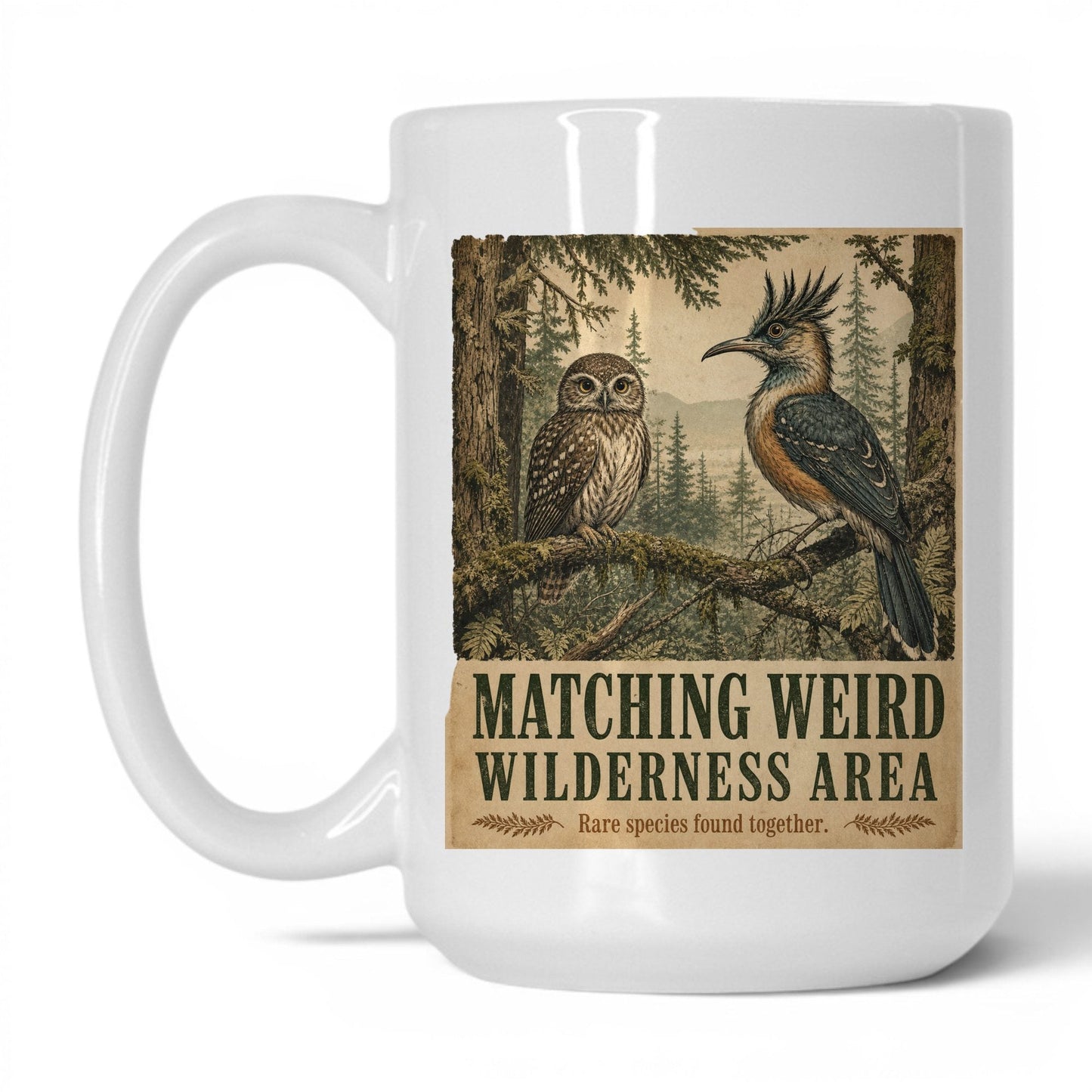 Matching Weird Wilderness Area Mug – 15oz White Mug
