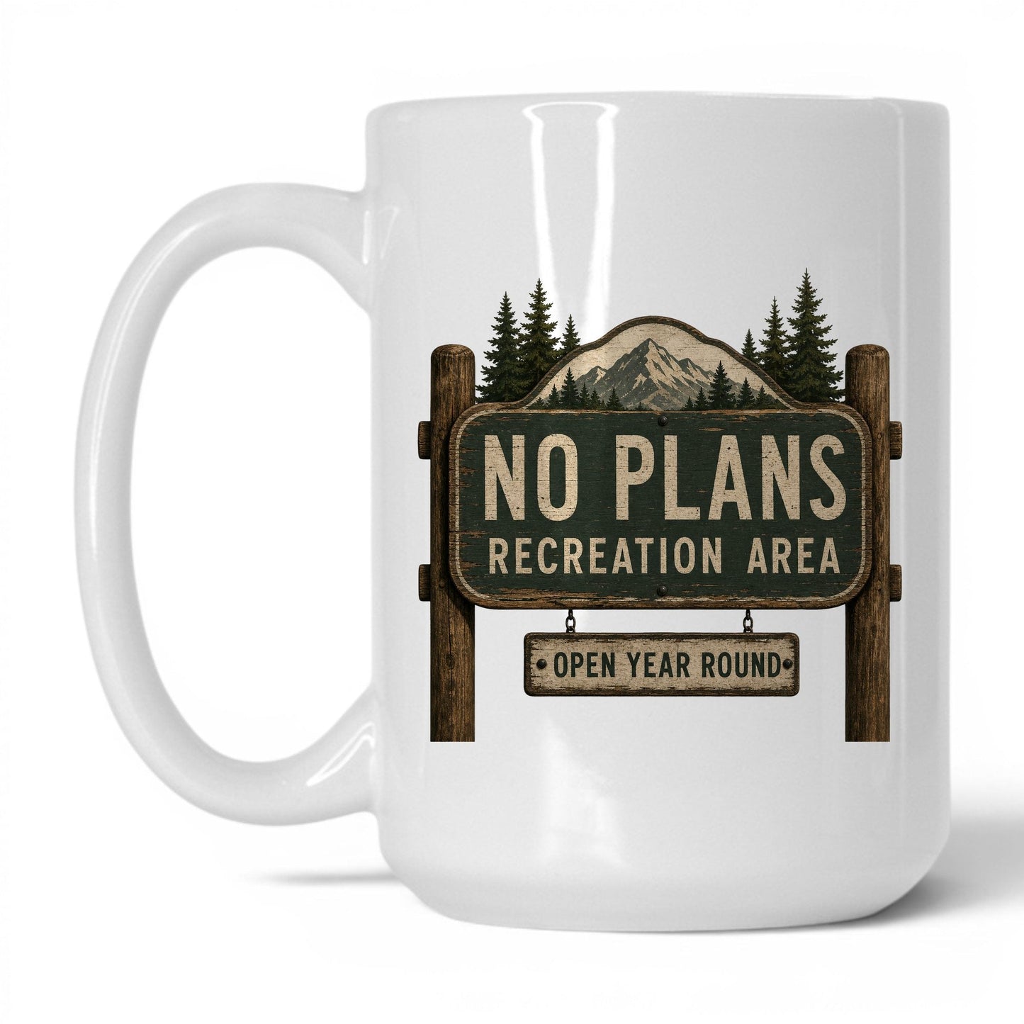 No Plans Recreation Area Mug – 15oz White Mug