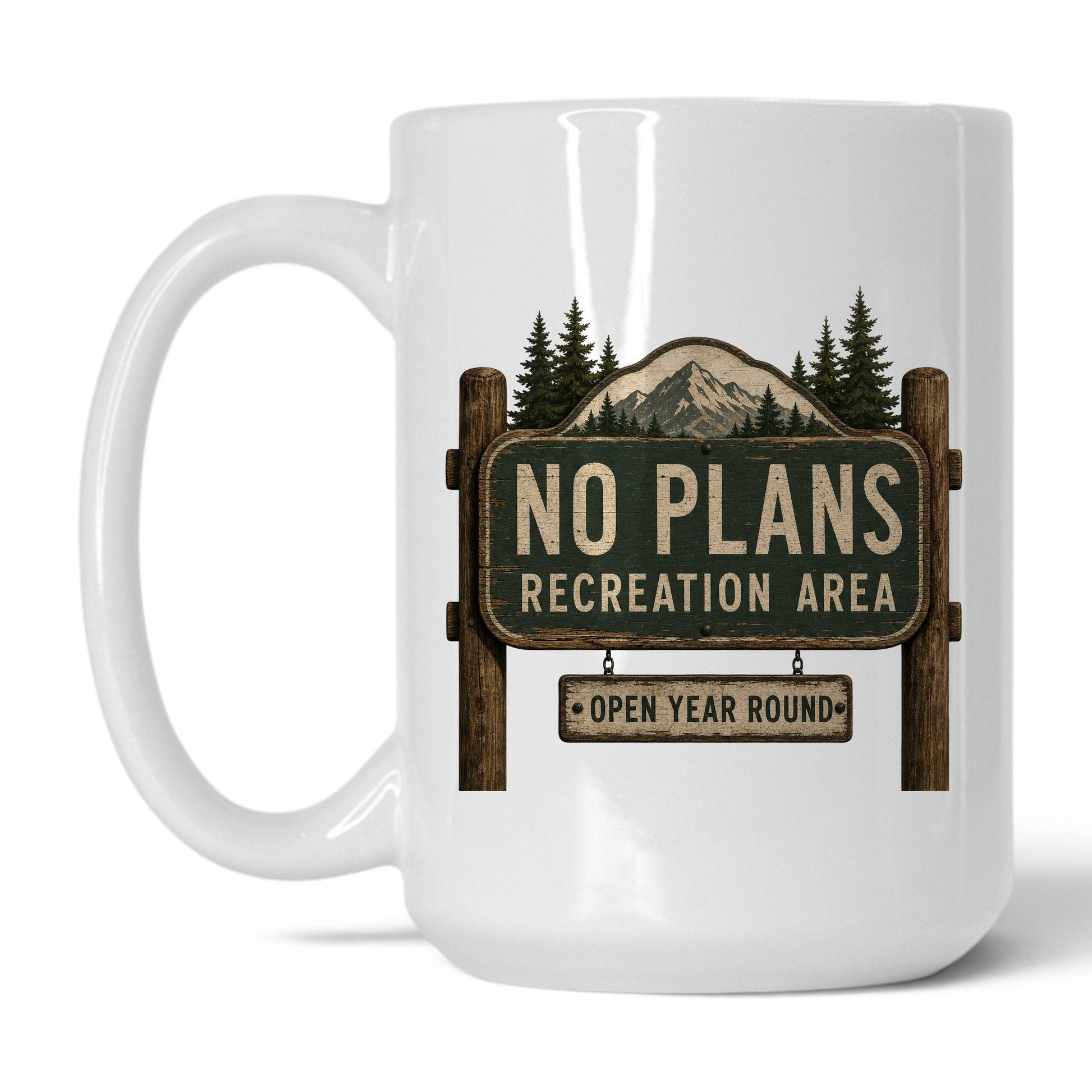 No Plans Recreation Area Mug – 15oz White Mug