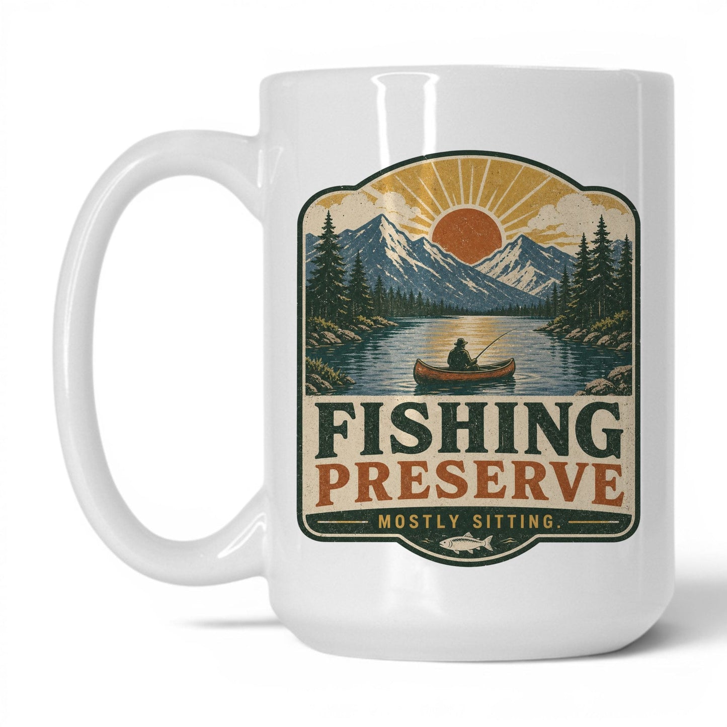 Fishing Preserve Mug – 15oz White Mug