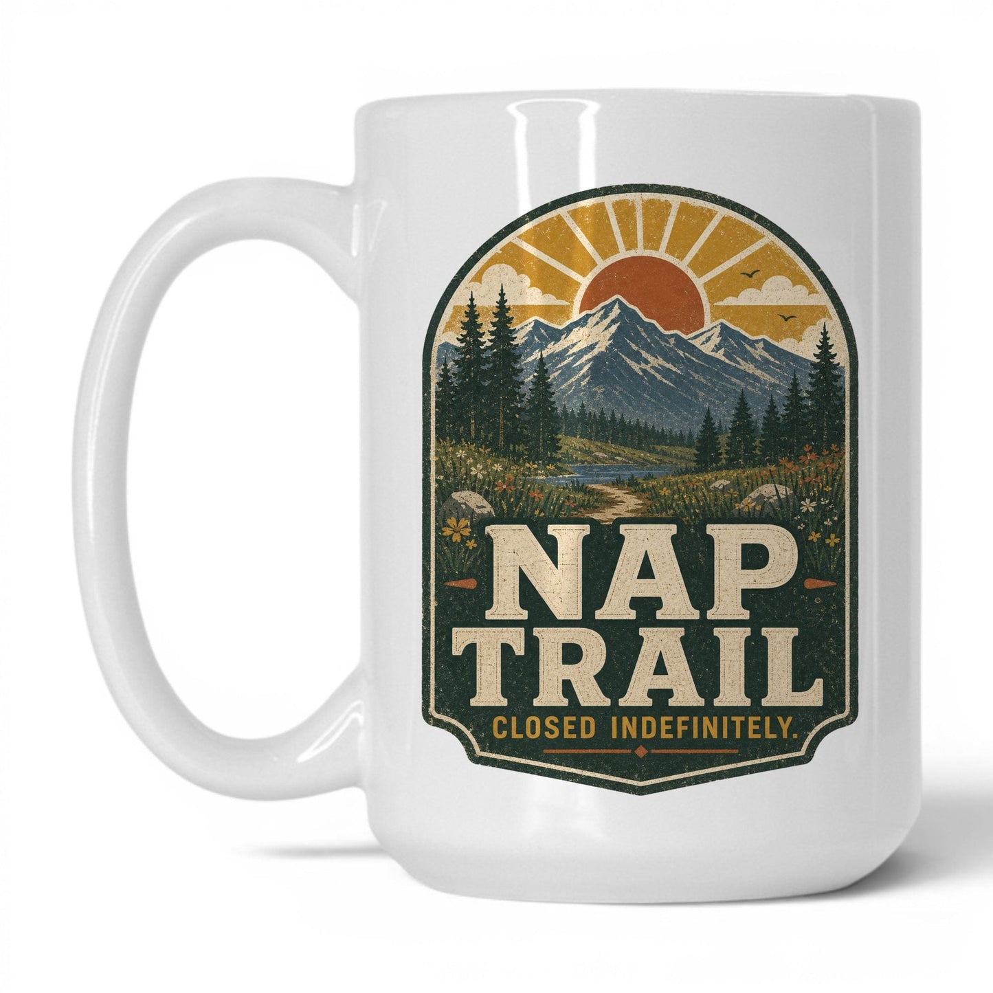 Nap Trail Mug – 15oz White Mug