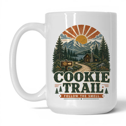 Cookie Trail Mug – 15oz White Mug
