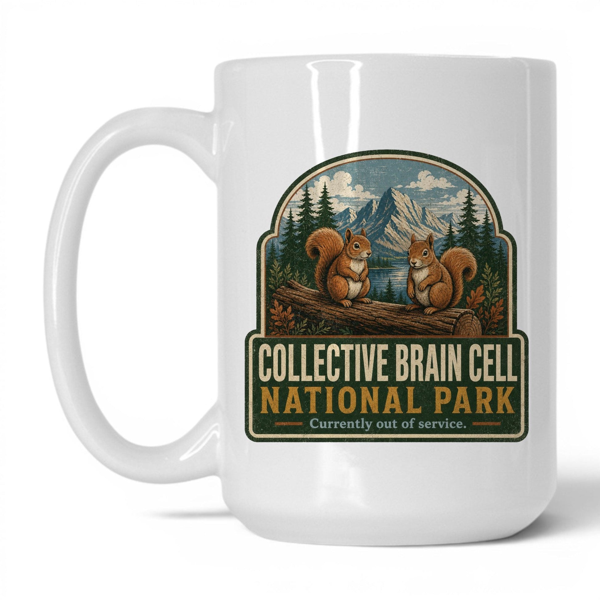 Collective Brain Cell Park Mug – 15oz White Mug