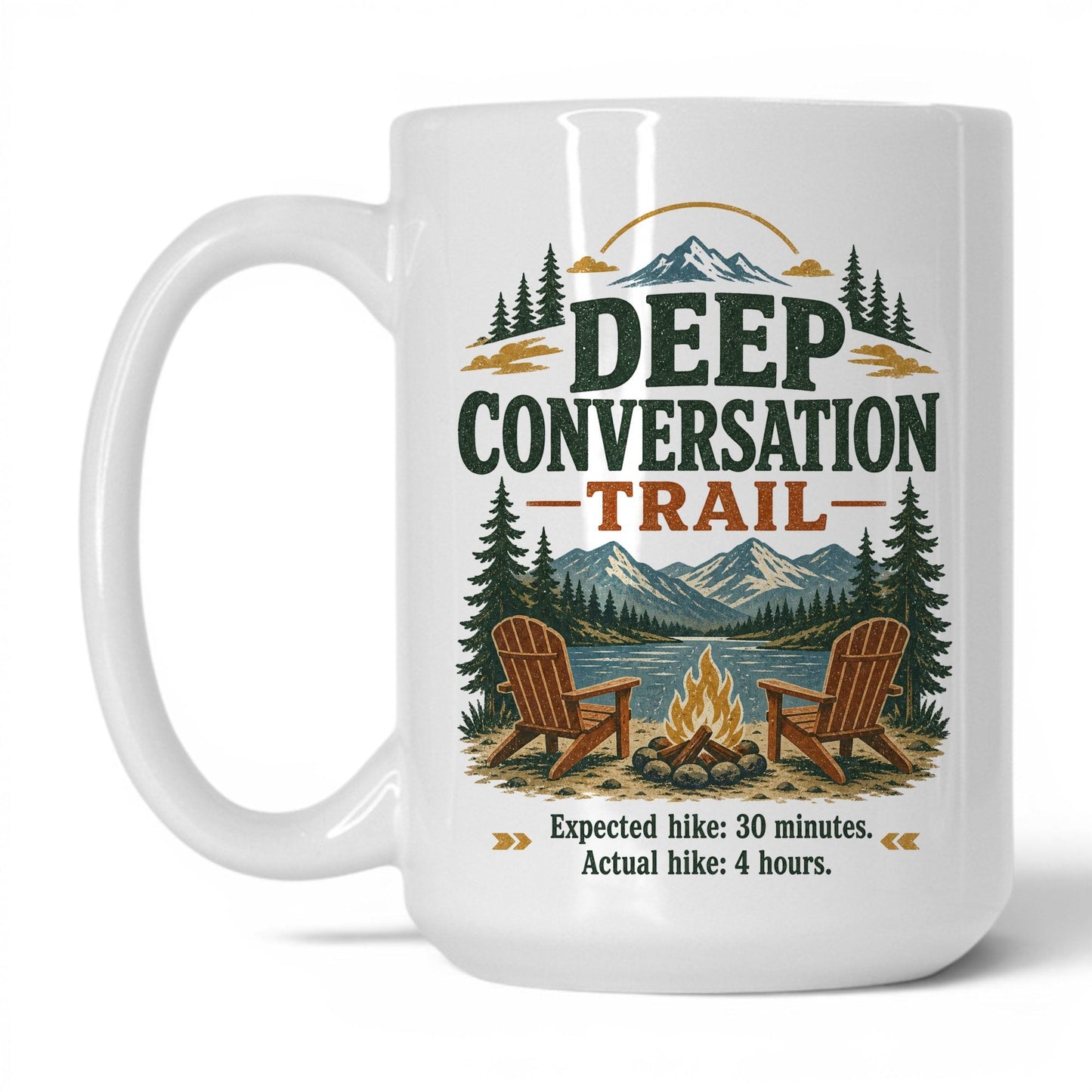 Deep Conversation Trail Mug – 15oz White Mug