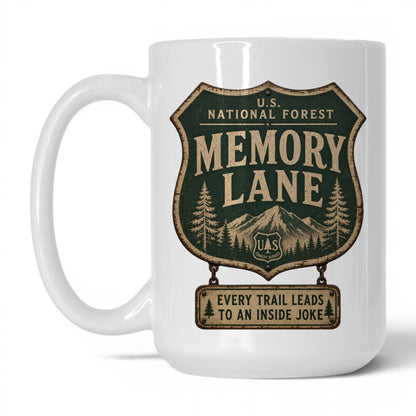 Memory Lane National Park Mug – 15oz White Mug