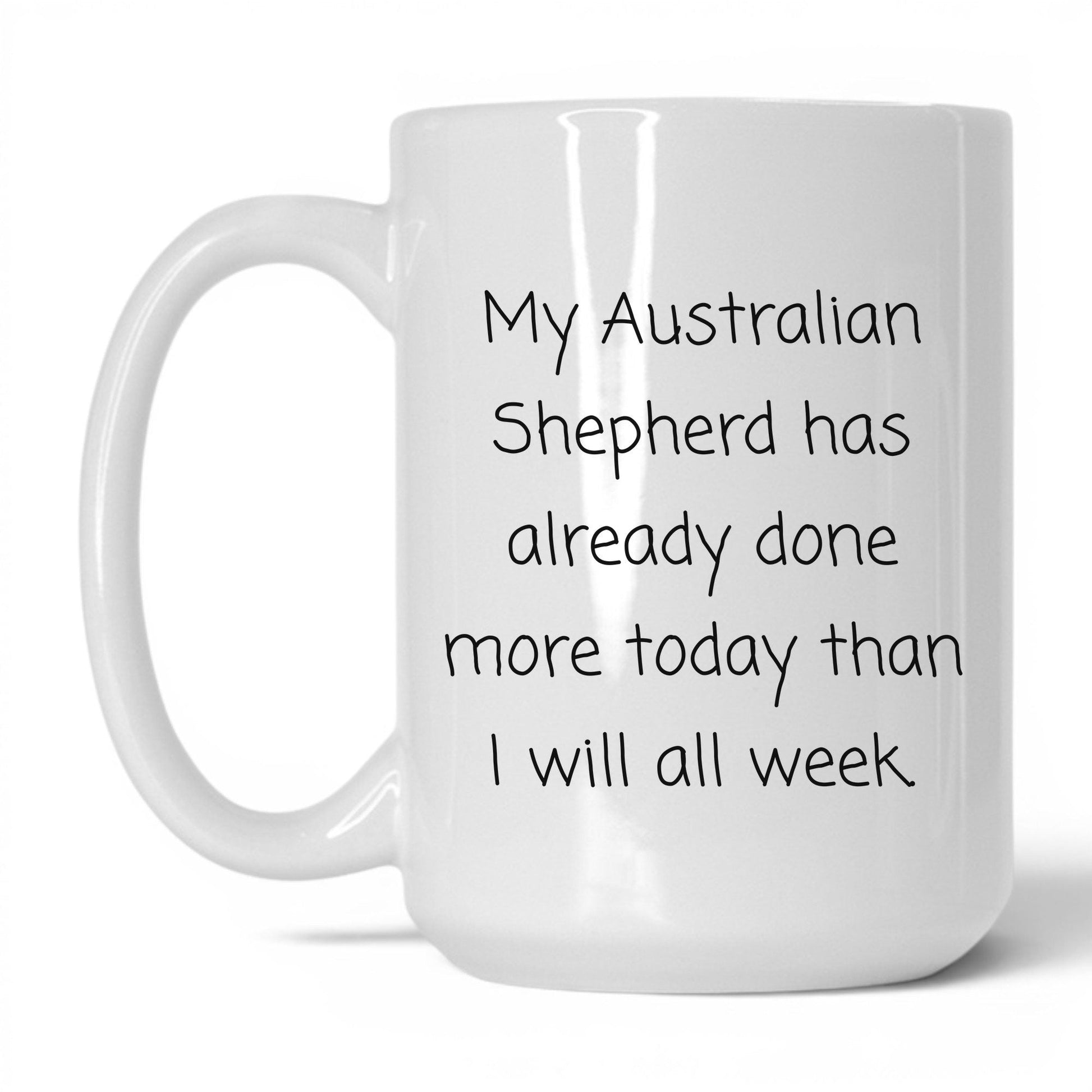 Australian Shepherd Dog Lover Mug – 15oz White Mug