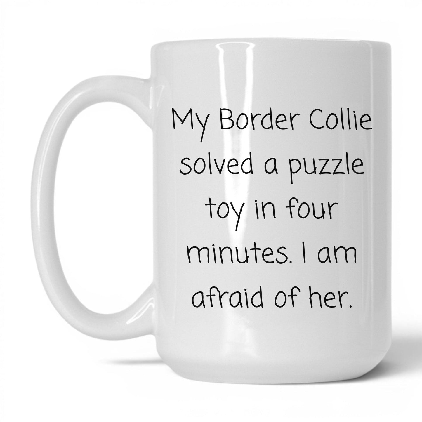 Border Collie Dog Mom Mug – 15oz White Mug