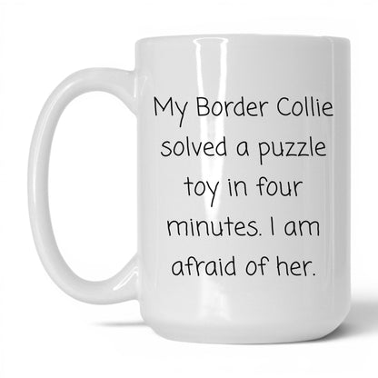 Border Collie Dog Mom Mug – 15oz White Mug