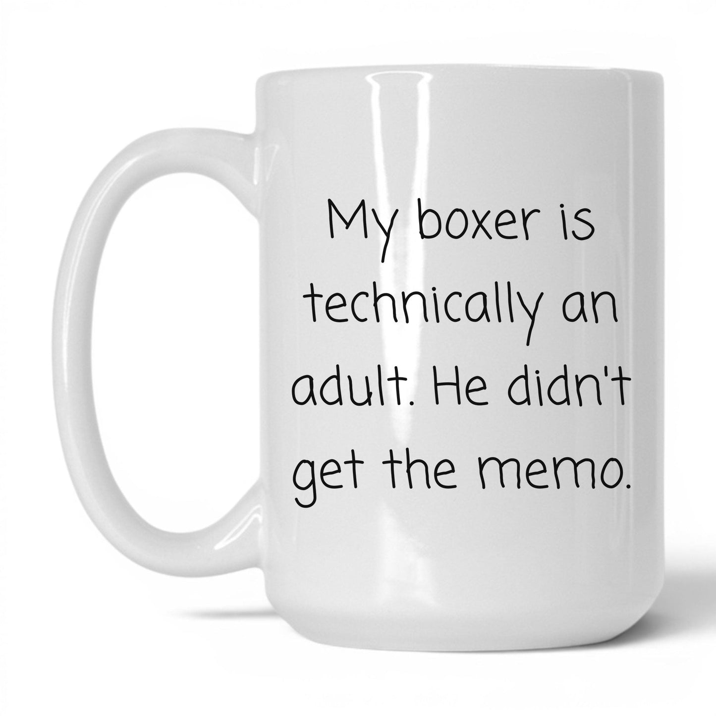 Boxer Dog Lover Mug – 15oz White Mug