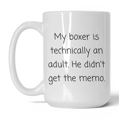 Boxer Dog Lover Mug – 15oz White Mug