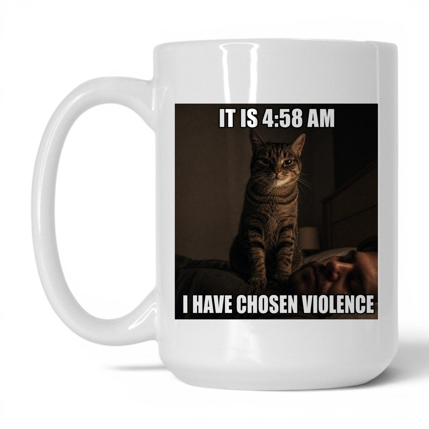 Chosen Violence Cat Coffee Mug