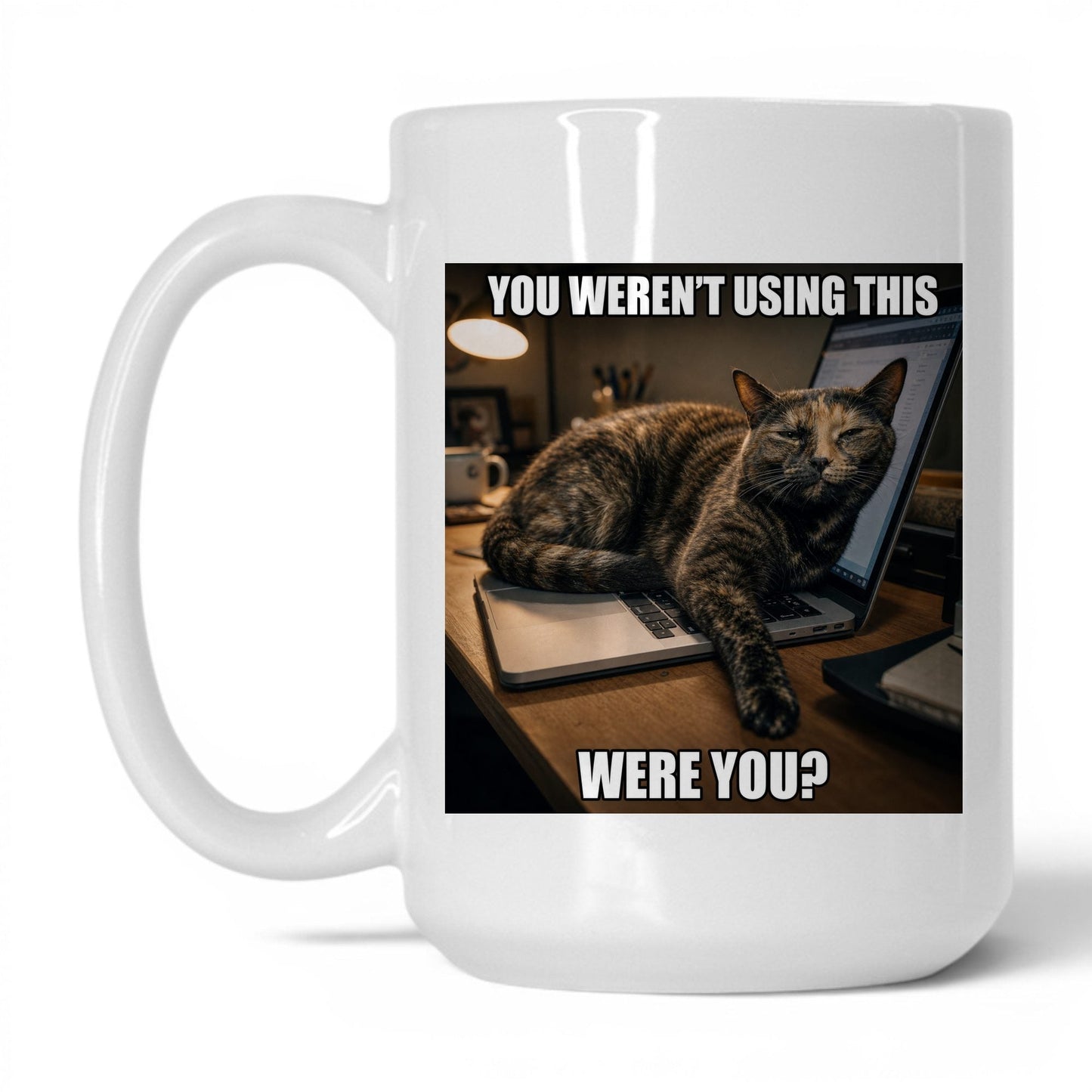 You Weren't Using This Cat Coffee Mug