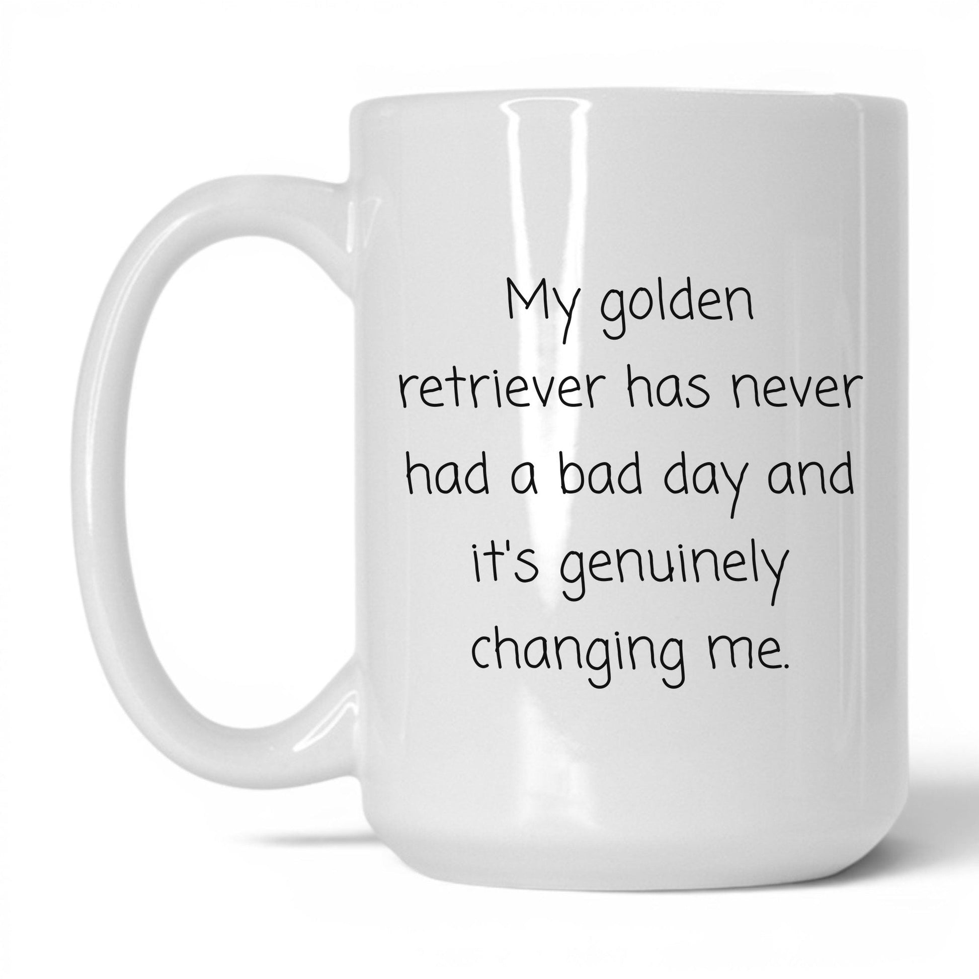 Golden Retriever Mug – 15oz White Mug