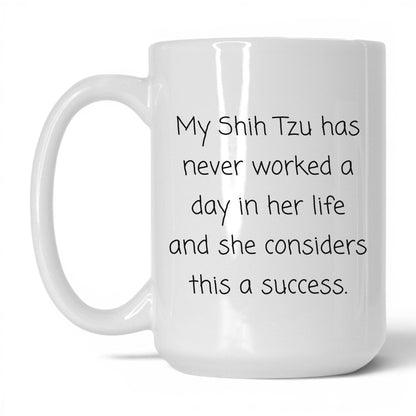 Shih Tzu Dog Mom Mug – 15oz White Mug