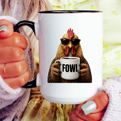 Chicken Fowl coffee mug — model