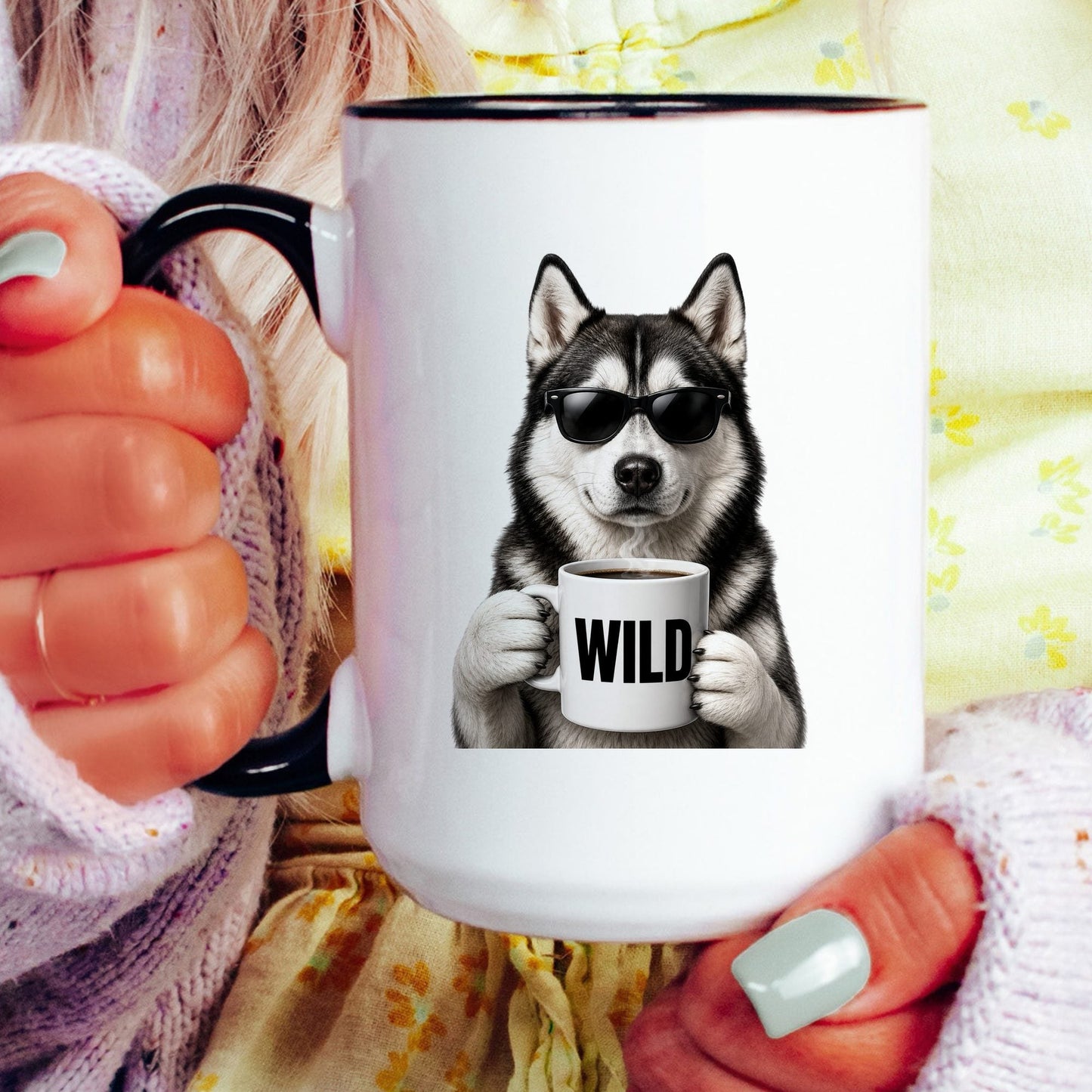 Husky Wild coffee mug — model