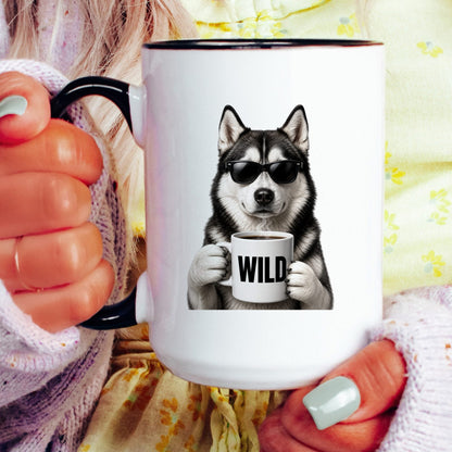 Husky Wild coffee mug — model