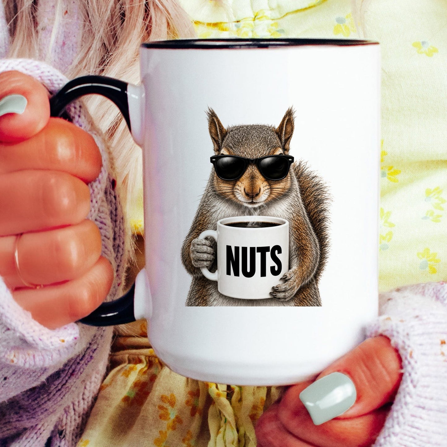 Squirrel Nuts coffee mug — model