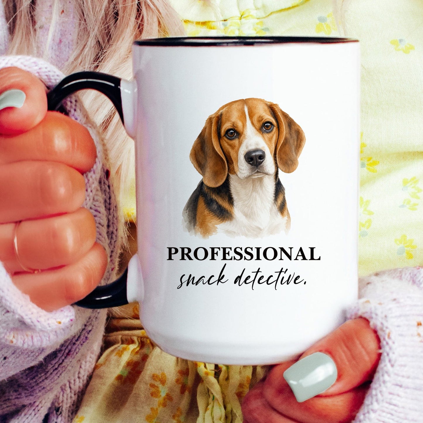 Professional Snack Detective coffee mug — model