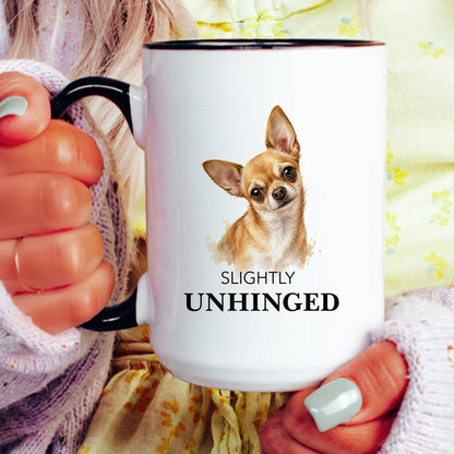 Slightly Unhinged coffee mug — model