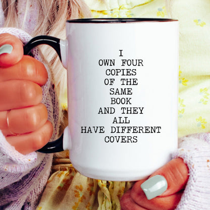 Lifestyle Photo #4 Four Copies Different Covers Mug
