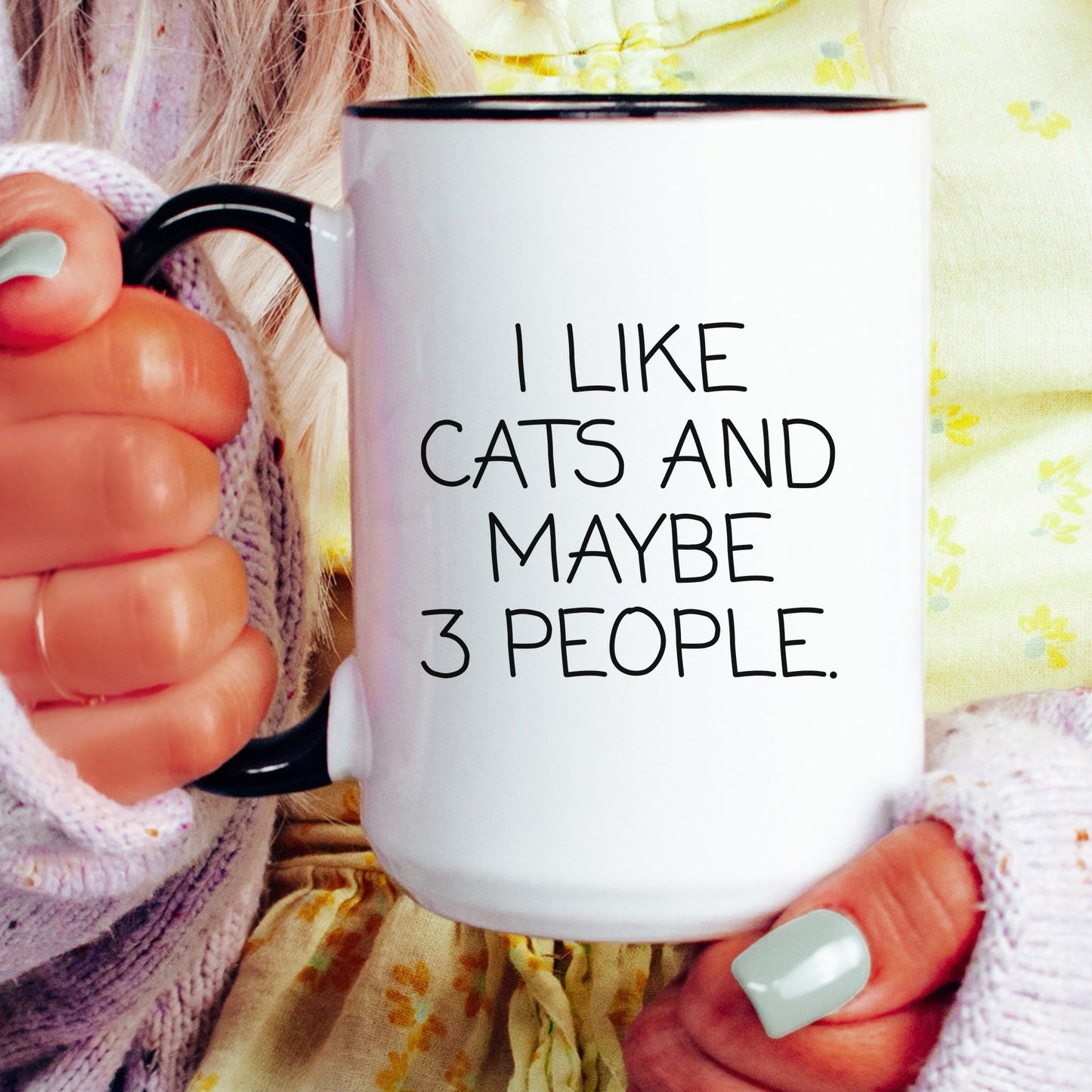 I Like Cats And Maybe 3 People Mug