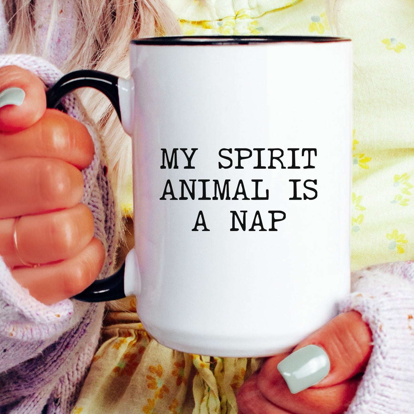 My spirit animal is a nap coffee mug