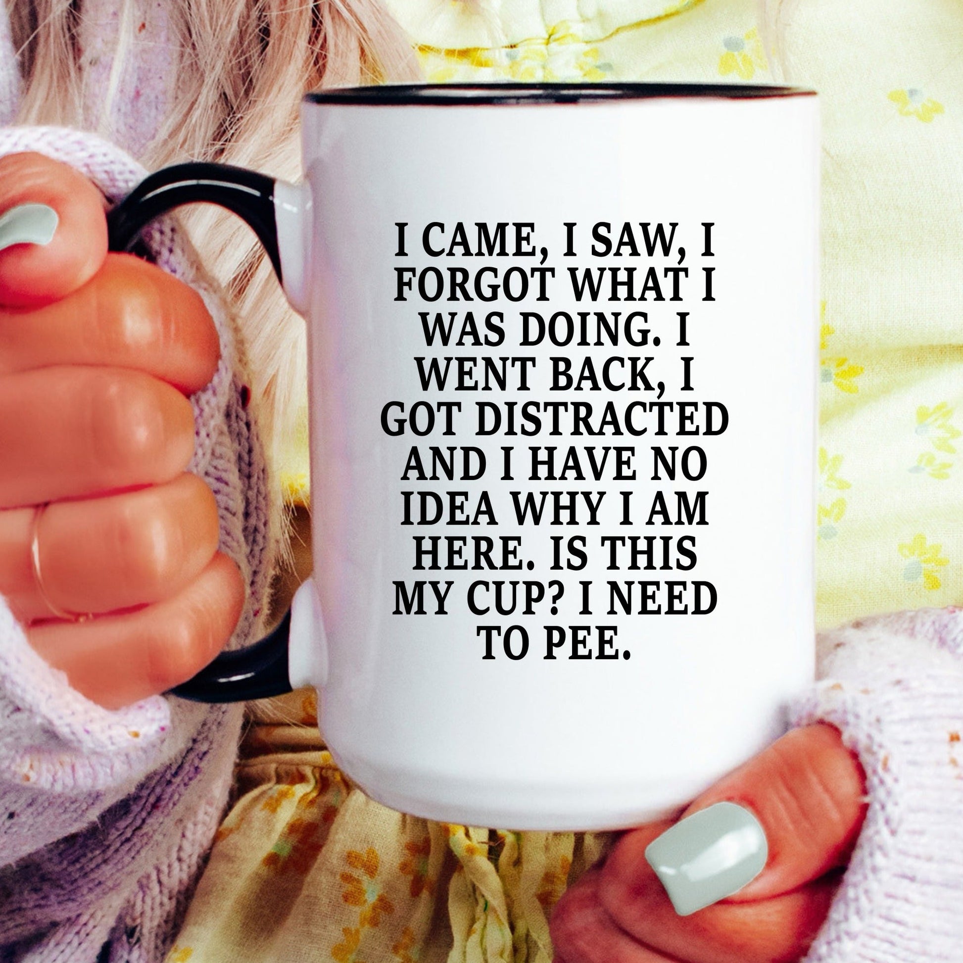 Funny ADHD coffee mug lifestyle