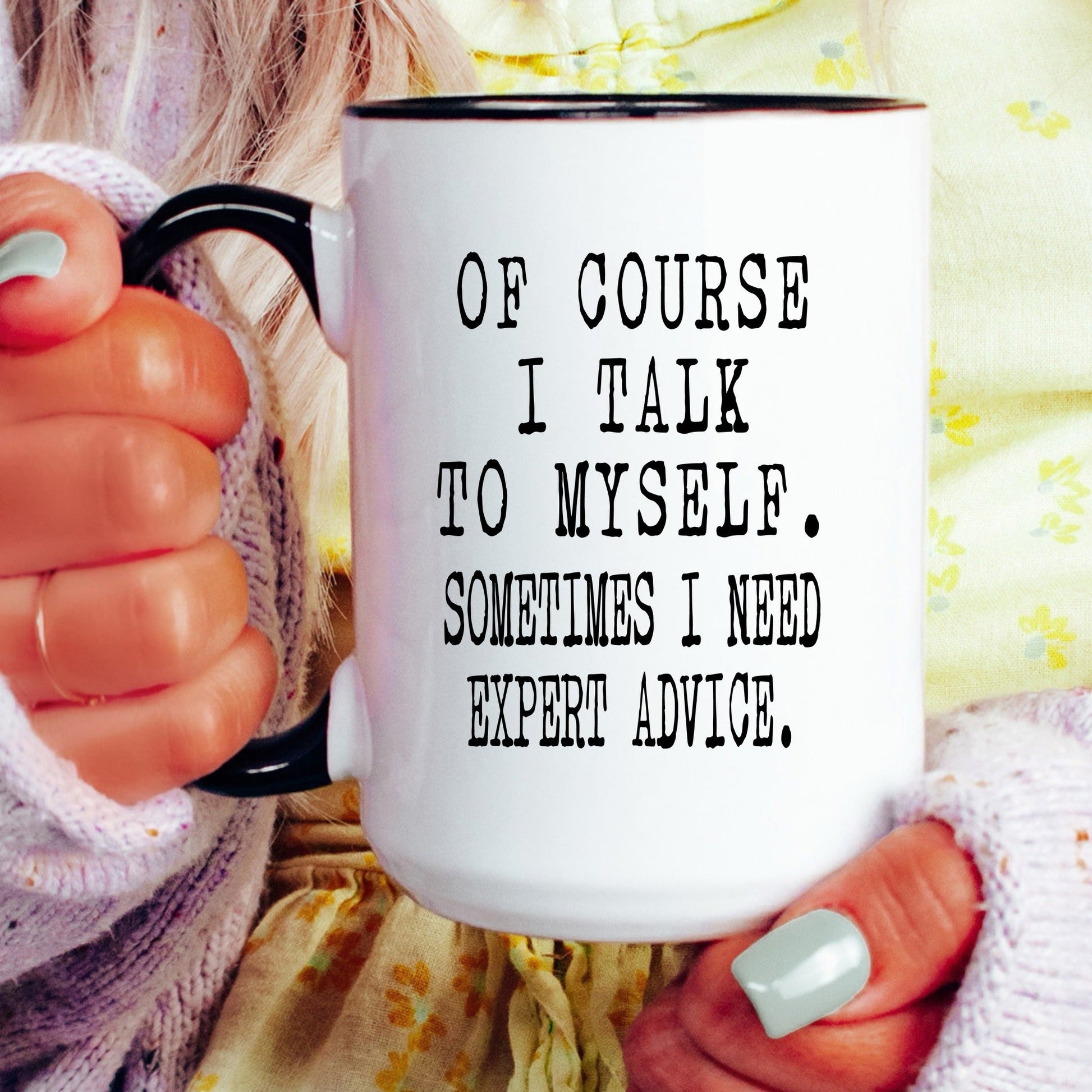 Funny expert advice coffee mug lifestyle