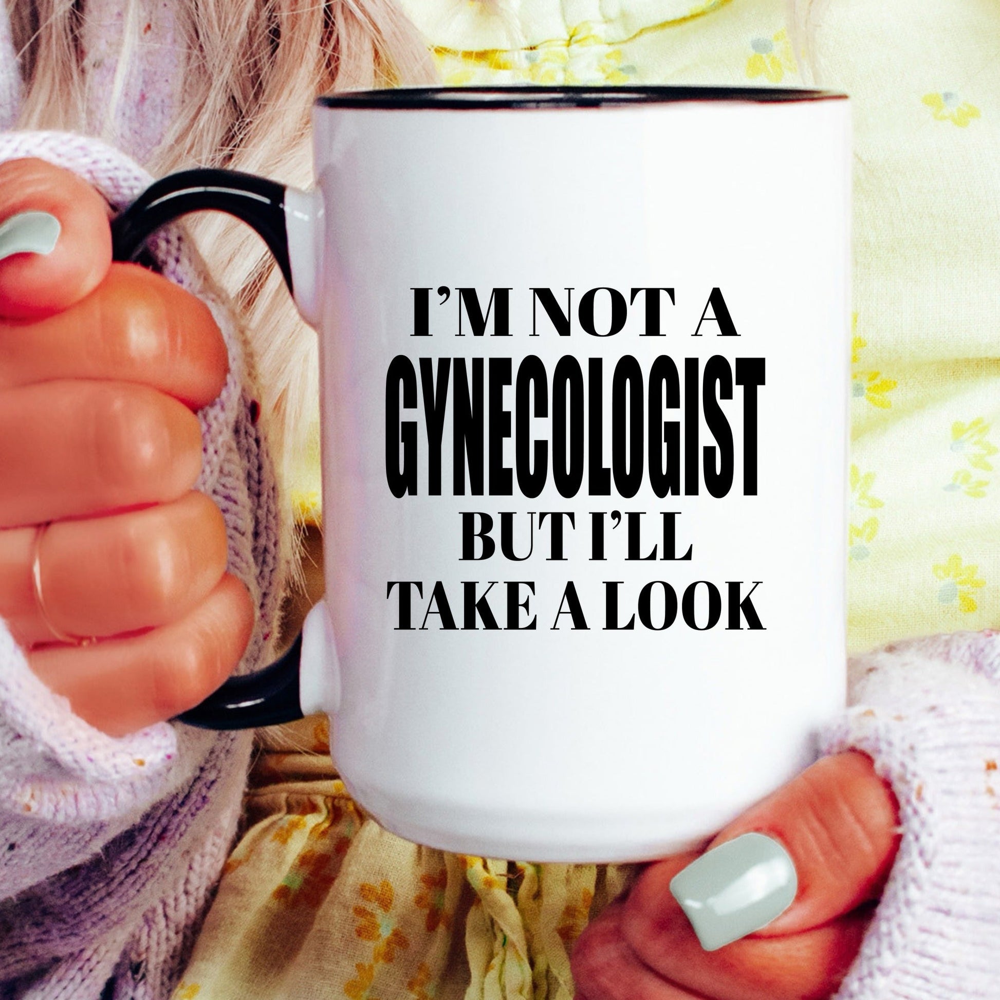 Funny gynecologist adult humor coffee mug lifestyle