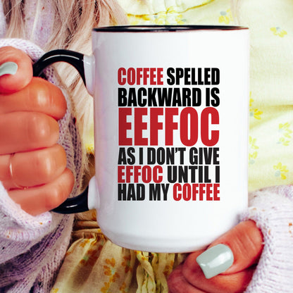 Funny eeffoc sarcastic coffee mug lifestyle