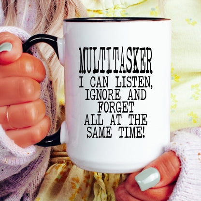 Funny multitasker coffee mug lifestyle