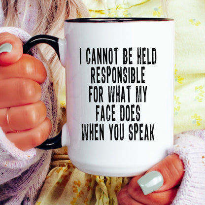 Funny responsible coffee mug lifestyle