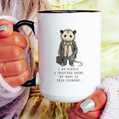 Lifestyle Photo #4 In This Economy Opossum Mug