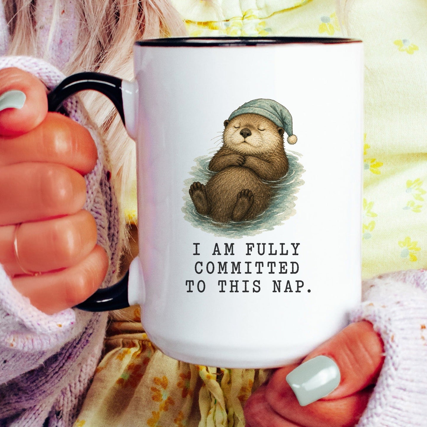 Committed to This Nap Otter Mug