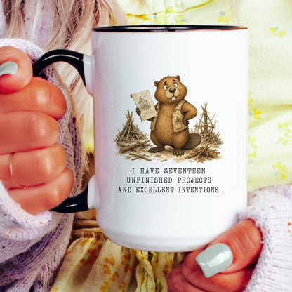 Unfinished Projects Beaver Coffee Mug