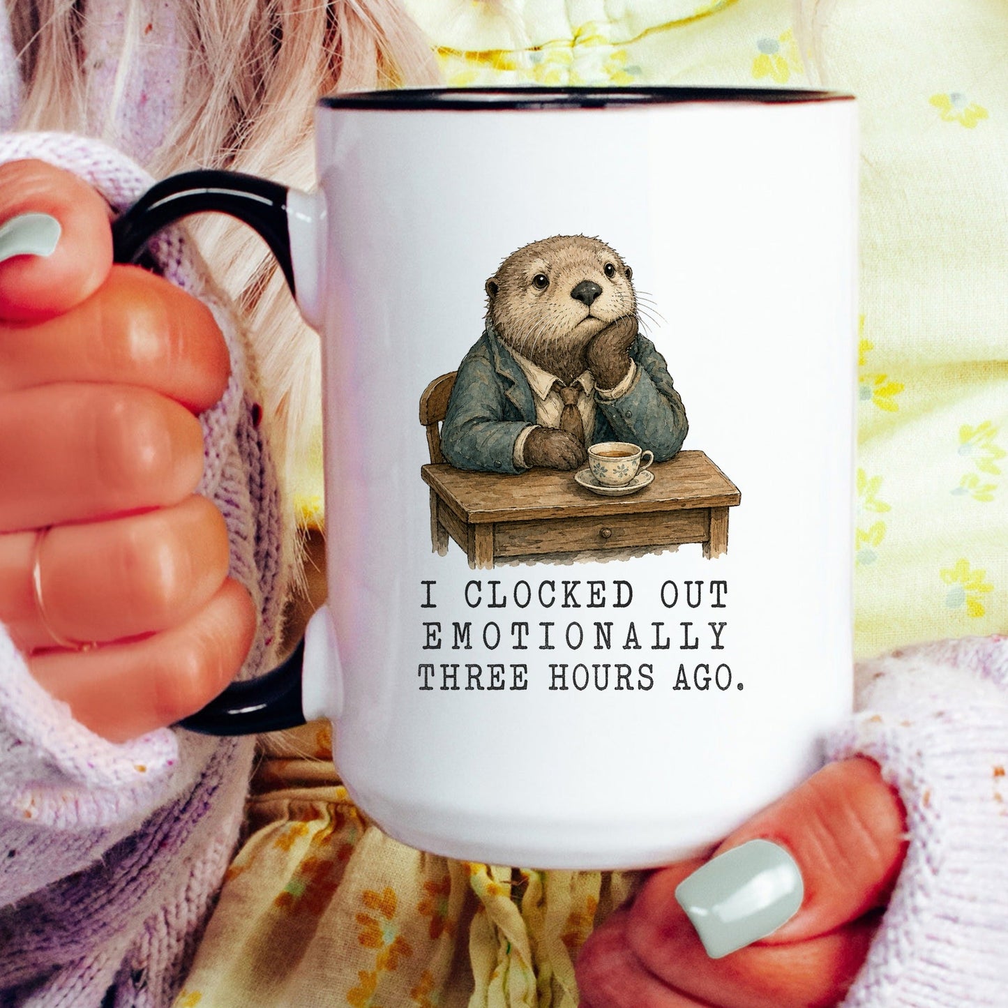 Clocked Out Otter Coffee Mug