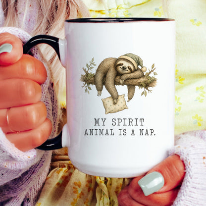 My Spirit Animal Is a Nap Sloth Mug