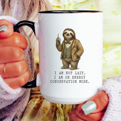 Energy Conservation Mode Sloth Mug