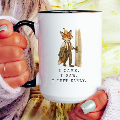 Left the Party Early Fox Mug