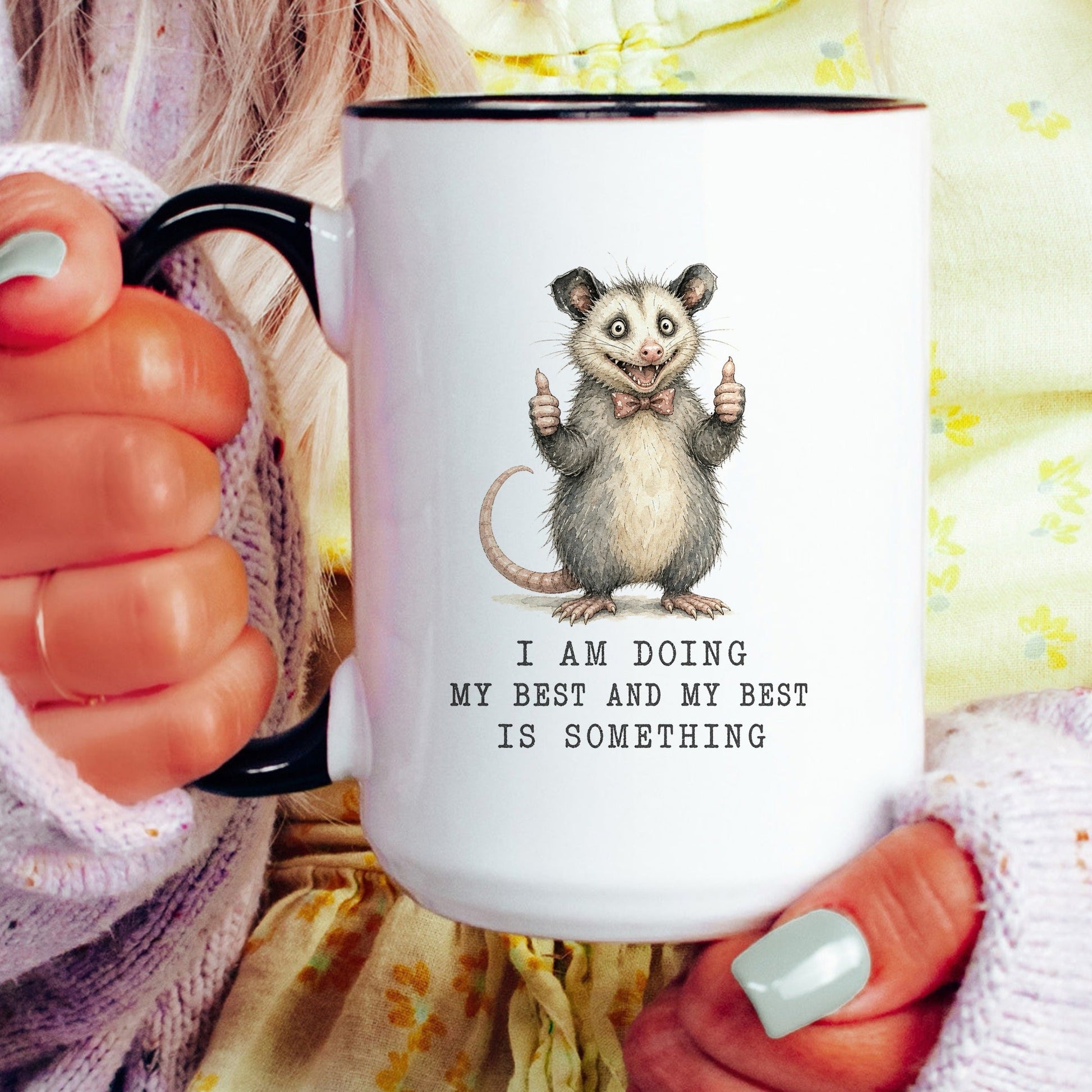 Lifestyle Photo #4 Doing My Best Opossum Mug