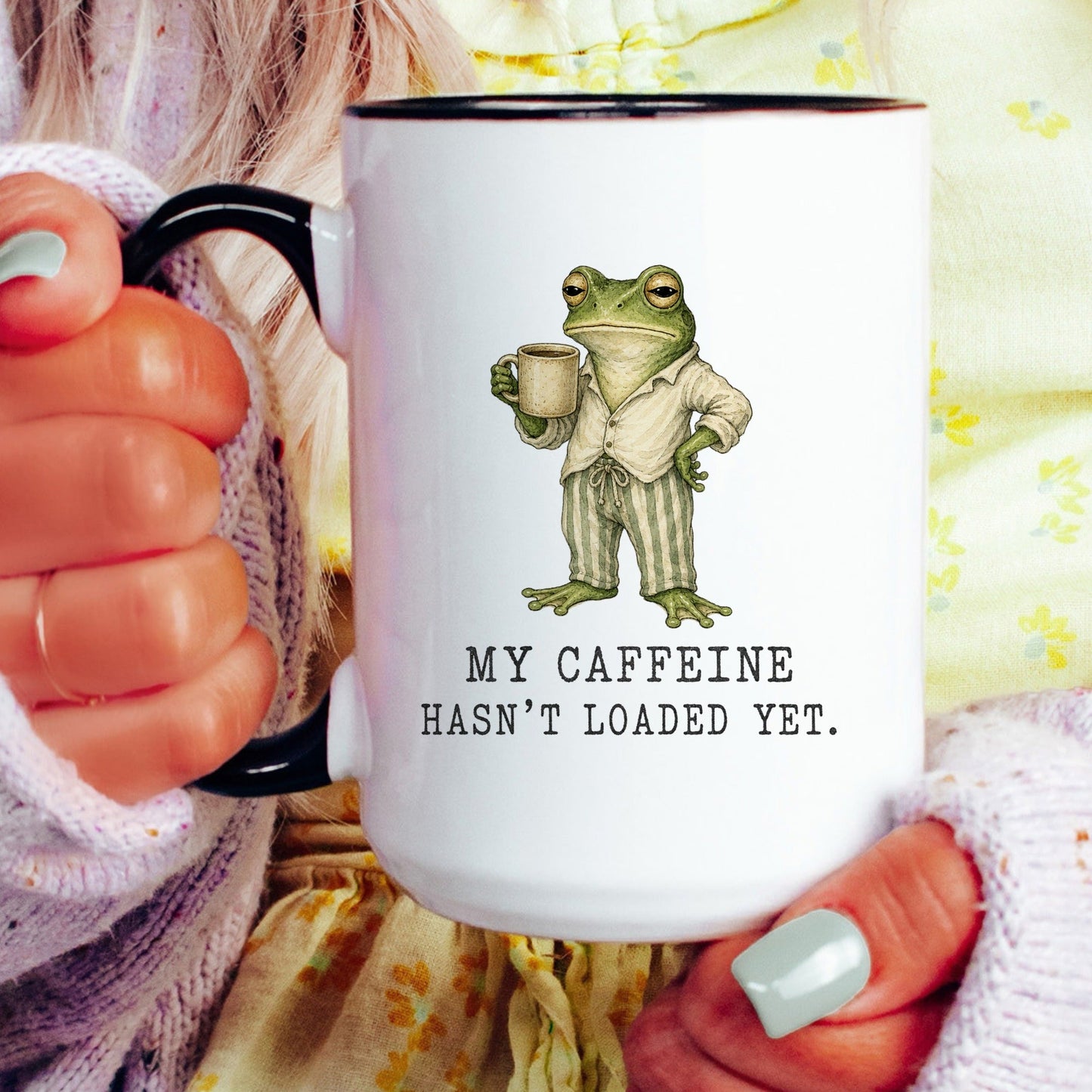 Not a Morning Person Frog Mug