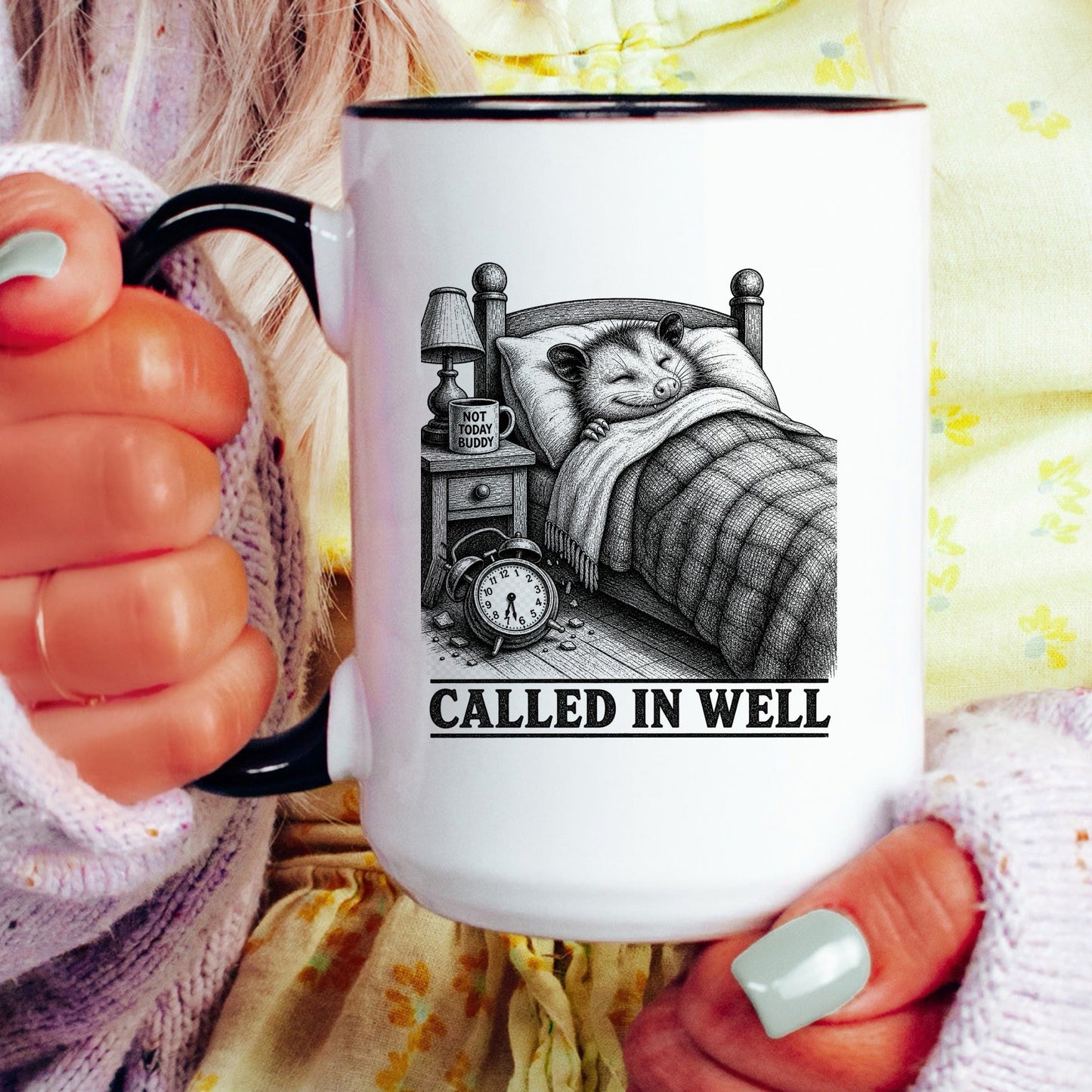Called in Well Opossum Mug