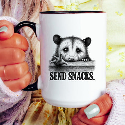 Send Snacks Opossum Mug