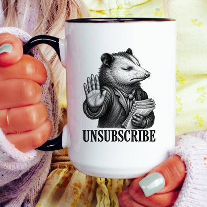 Unsubscribe Opossum Mug