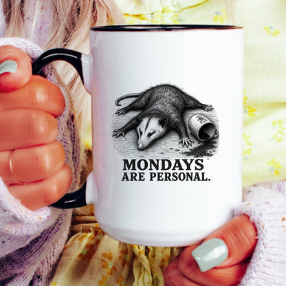 Mondays Are Personal Opossum Mug